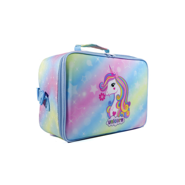 Unicorn Lunch Bag & Pencil Case Set for Kids, 7 Liter